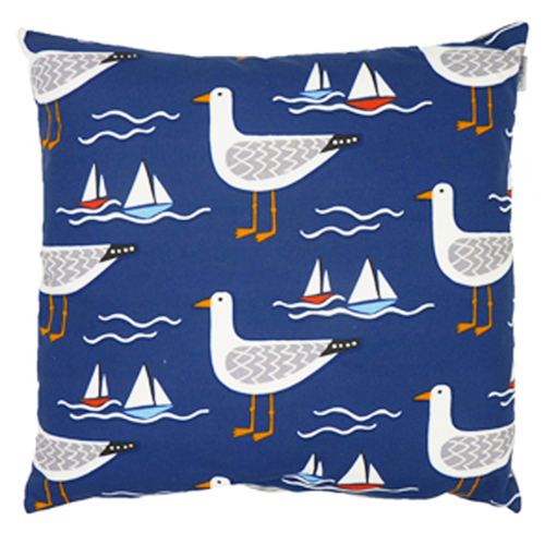 Seaside Sailing, Navy - (45cm x 45cm) Cushion - Image 3